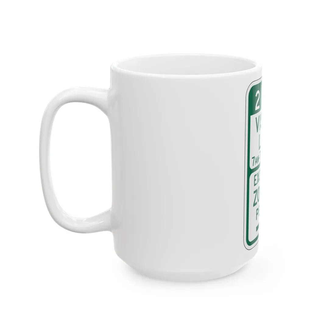 PBOT Road sign P4452R (Oregon) (Road Sign) White Coffee Mug - Go Mug Yourself