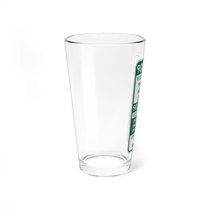 PBOT Road sign P4453D (Oregon) (Road Sign) Pint Glass 16oz - Go Mug Yourself