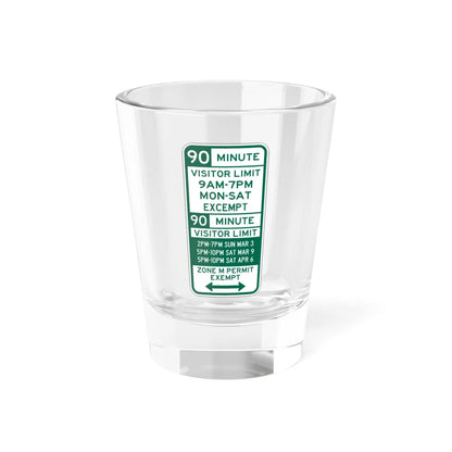 PBOT Road sign P4453D (Oregon) (Road Sign) Shot Glass 1.5oz 1.5oz - Go Mug Yourself