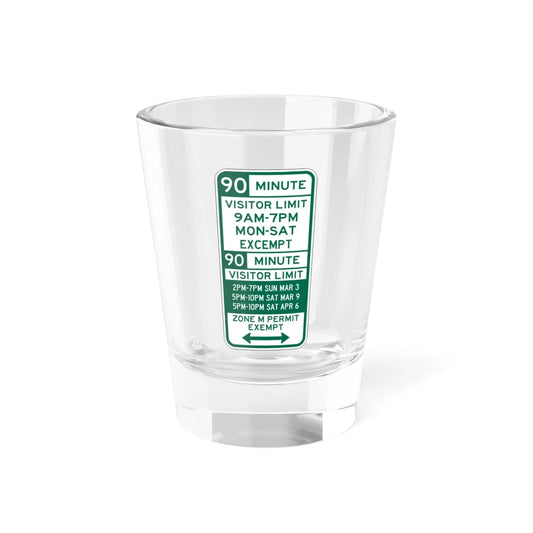 PBOT Road sign P4453D (Oregon) (Road Sign) Shot Glass 1.5oz 1.5oz - Go Mug Yourself