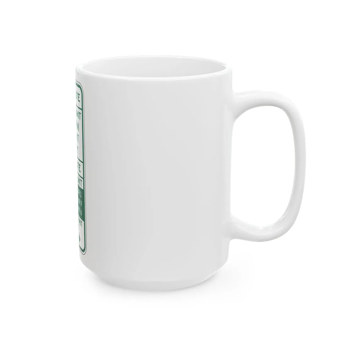 PBOT Road sign P4453D (Oregon) (Road Sign) White Coffee Mug - Go Mug Yourself
