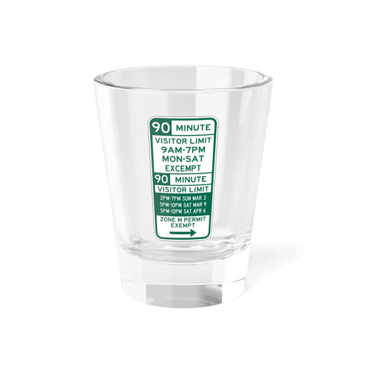 PBOT Road sign P4453R (Oregon) (Road Sign) Shot Glass 1.5oz 1.5oz - Go Mug Yourself