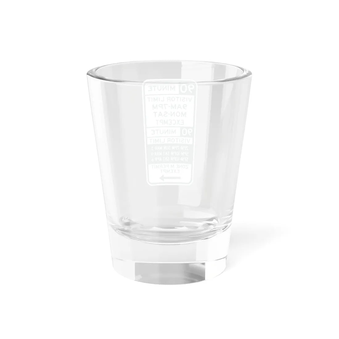 PBOT Road sign P4453R (Oregon) (Road Sign) Shot Glass 1.5oz - Go Mug Yourself
