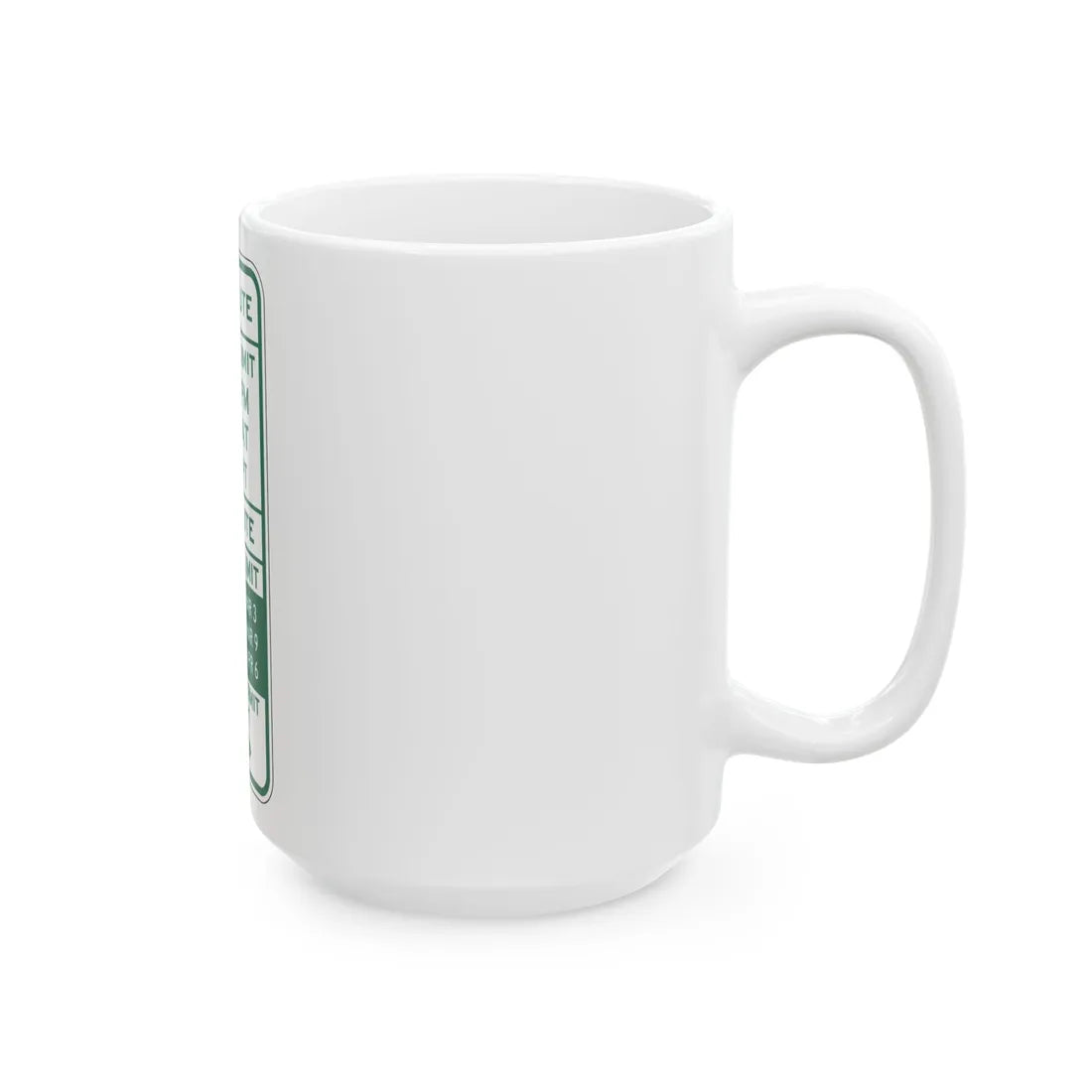 PBOT Road sign P4453R (Oregon) (Road Sign) White Coffee Mug - Go Mug Yourself