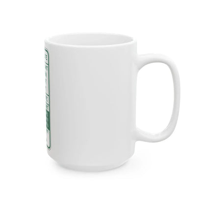PBOT Road sign P4453R (Oregon) (Road Sign) White Coffee Mug - Go Mug Yourself