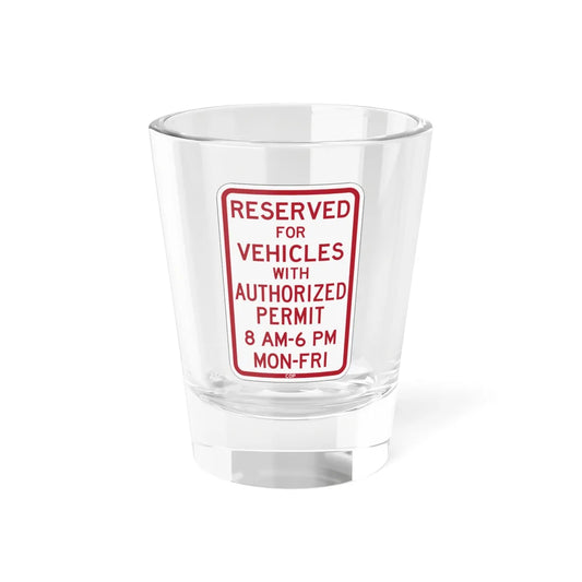 PBOT Road sign P4455 (Oregon) (Road Sign) Shot Glass 1.5oz 1.5oz - Go Mug Yourself