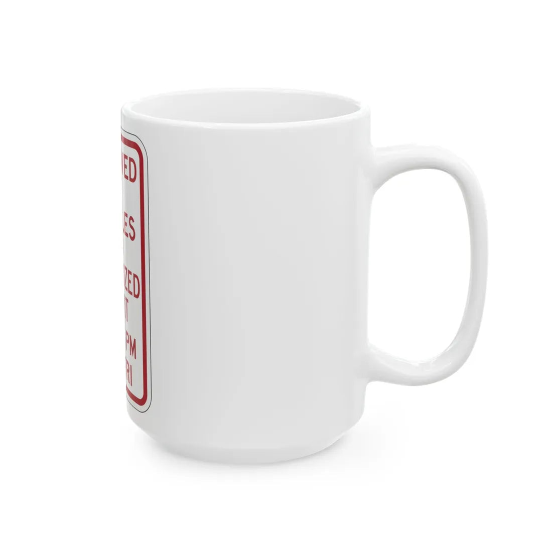 PBOT Road sign P4455 (Oregon) (Road Sign) White Coffee Mug - Go Mug Yourself