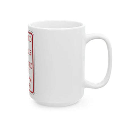 PBOT Road sign P4455 (Oregon) (Road Sign) White Coffee Mug - Go Mug Yourself