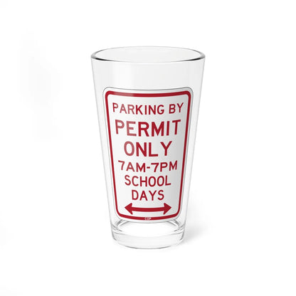 PBOT Road sign P4456D (Oregon) (Road Sign) Pint Glass 16oz 16oz - Go Mug Yourself