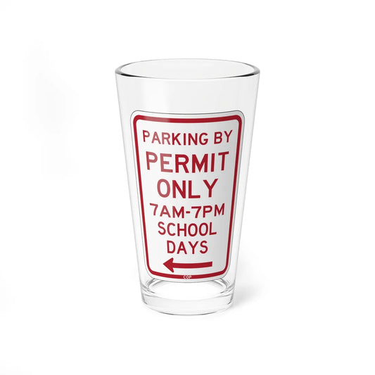 PBOT Road sign P4456L (Oregon) (Road Sign) Pint Glass 16oz 16oz - Go Mug Yourself