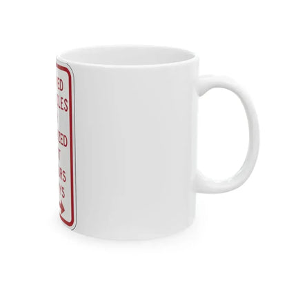 PBOT Road sign P4457D (Oregon) (Road Sign) White Coffee Mug - Go Mug Yourself