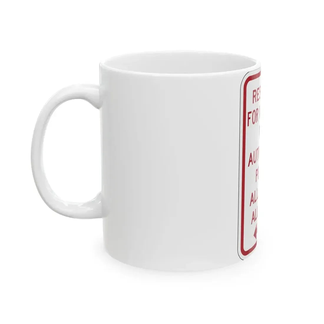 PBOT Road sign P4457L (Oregon) (Road Sign) White Coffee Mug - Go Mug Yourself
