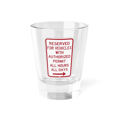PBOT Road sign P4457R (Oregon) (Road Sign) Shot Glass 1.5oz 1.5oz - Go Mug Yourself