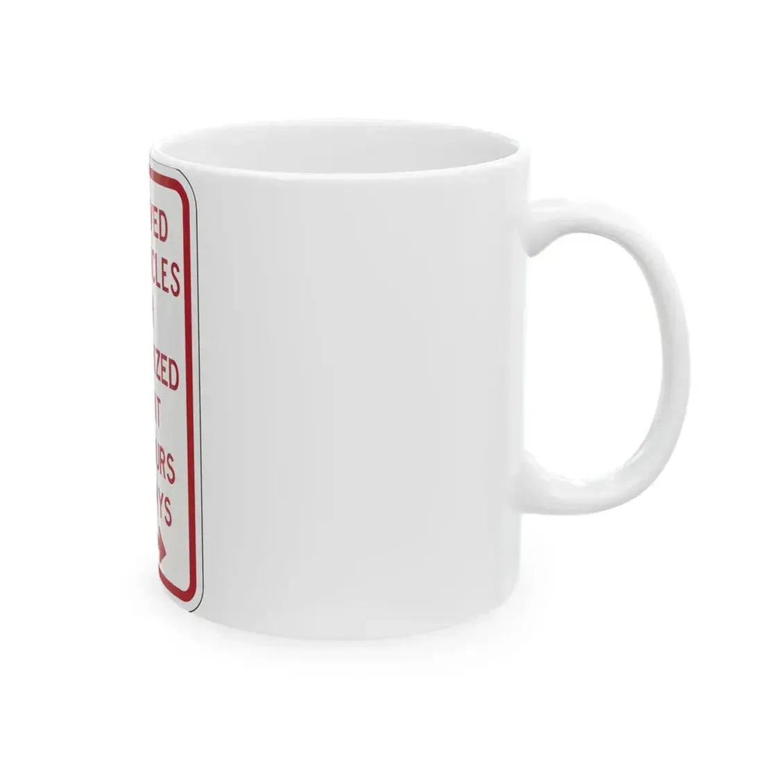 PBOT Road sign P4457R (Oregon) (Road Sign) White Coffee Mug - Go Mug Yourself