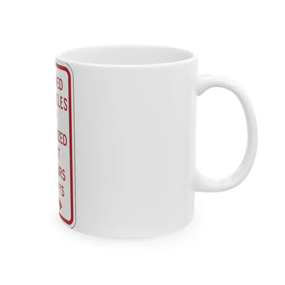 PBOT Road sign P4457R (Oregon) (Road Sign) White Coffee Mug - Go Mug Yourself