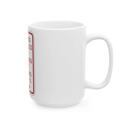 PBOT Road sign P4457R (Oregon) (Road Sign) White Coffee Mug - Go Mug Yourself