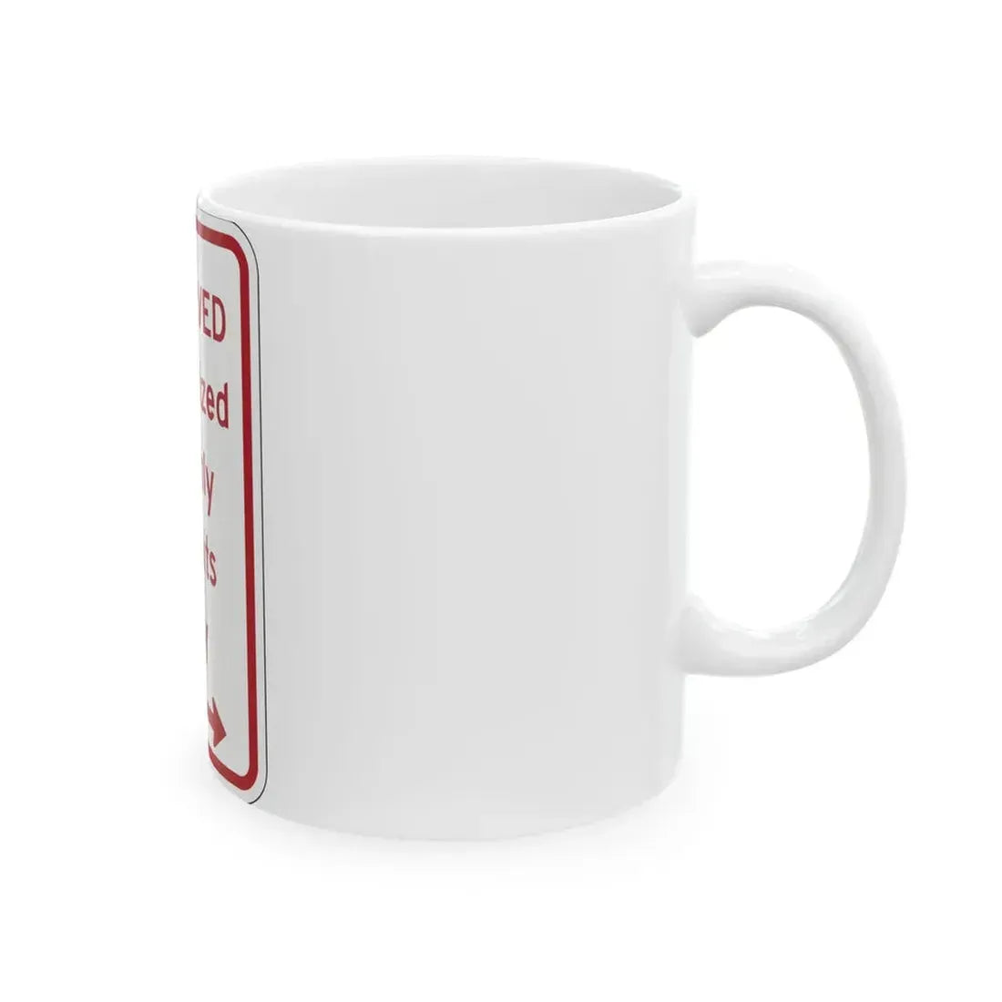 PBOT Road sign P4458D (Oregon) (Road Sign) White Coffee Mug - Go Mug Yourself