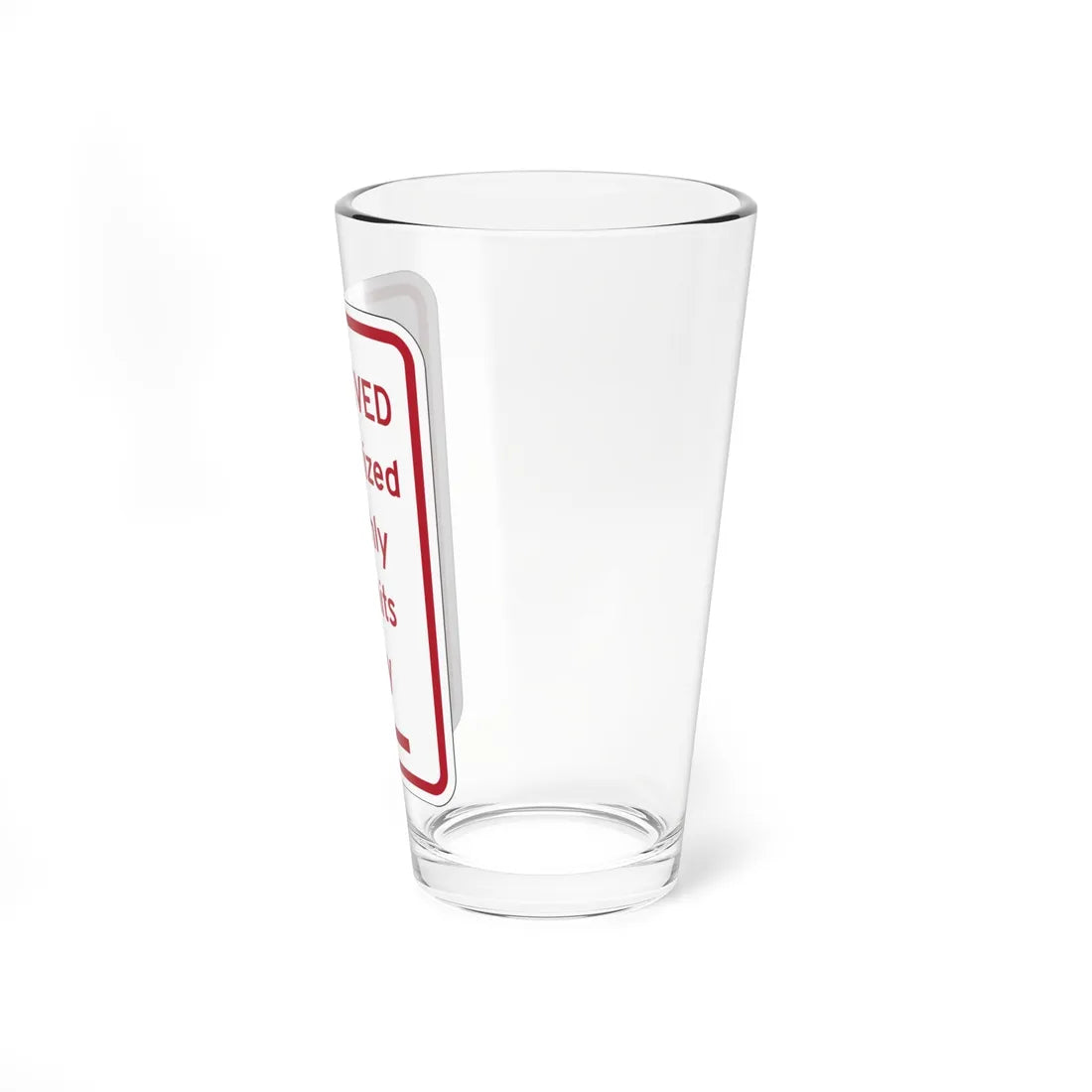 PBOT Road sign P4458L (Oregon) (Road Sign) Pint Glass 16oz - Go Mug Yourself