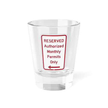 PBOT Road sign P4458L (Oregon) (Road Sign) Shot Glass 1.5oz 1.5oz - Go Mug Yourself