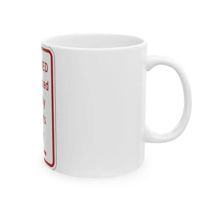 PBOT Road sign P4458L (Oregon) (Road Sign) White Coffee Mug - Go Mug Yourself