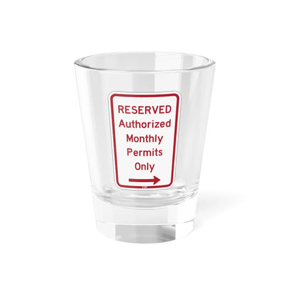 PBOT Road sign P4458R (Oregon) (Road Sign) Shot Glass 1.5oz 1.5oz - Go Mug Yourself