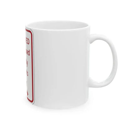 PBOT Road sign P4458R (Oregon) (Road Sign) White Coffee Mug - Go Mug Yourself