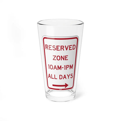 PBOT Road sign P4490AR (Oregon) (Road Sign) Pint Glass 16oz 16oz - Go Mug Yourself