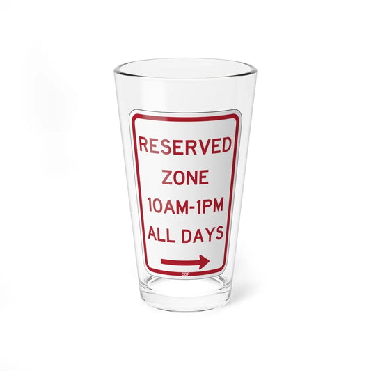 PBOT Road sign P4490AR (Oregon) (Road Sign) Pint Glass 16oz 16oz - Go Mug Yourself