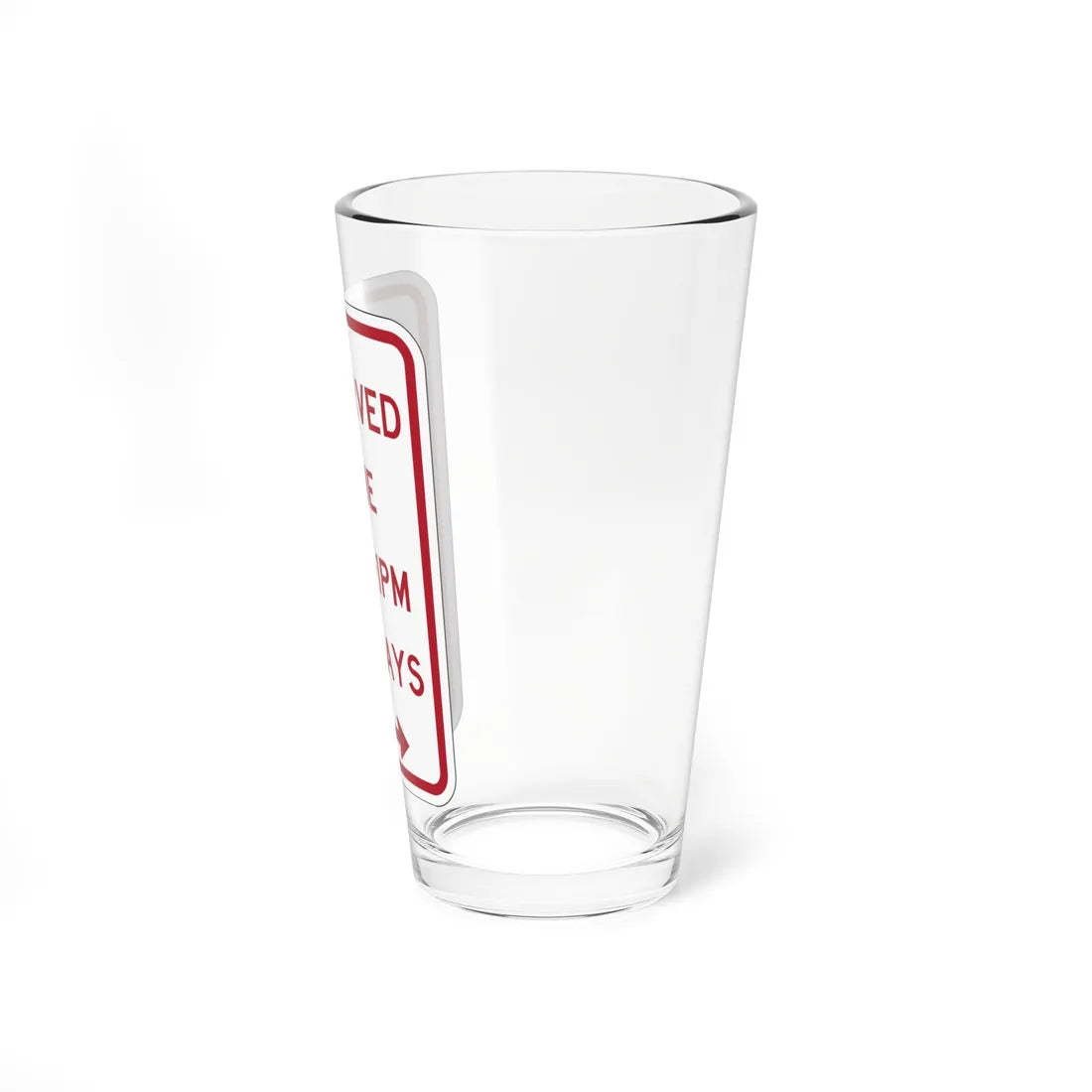 PBOT Road sign P4490AR (Oregon) (Road Sign) Pint Glass 16oz - Go Mug Yourself