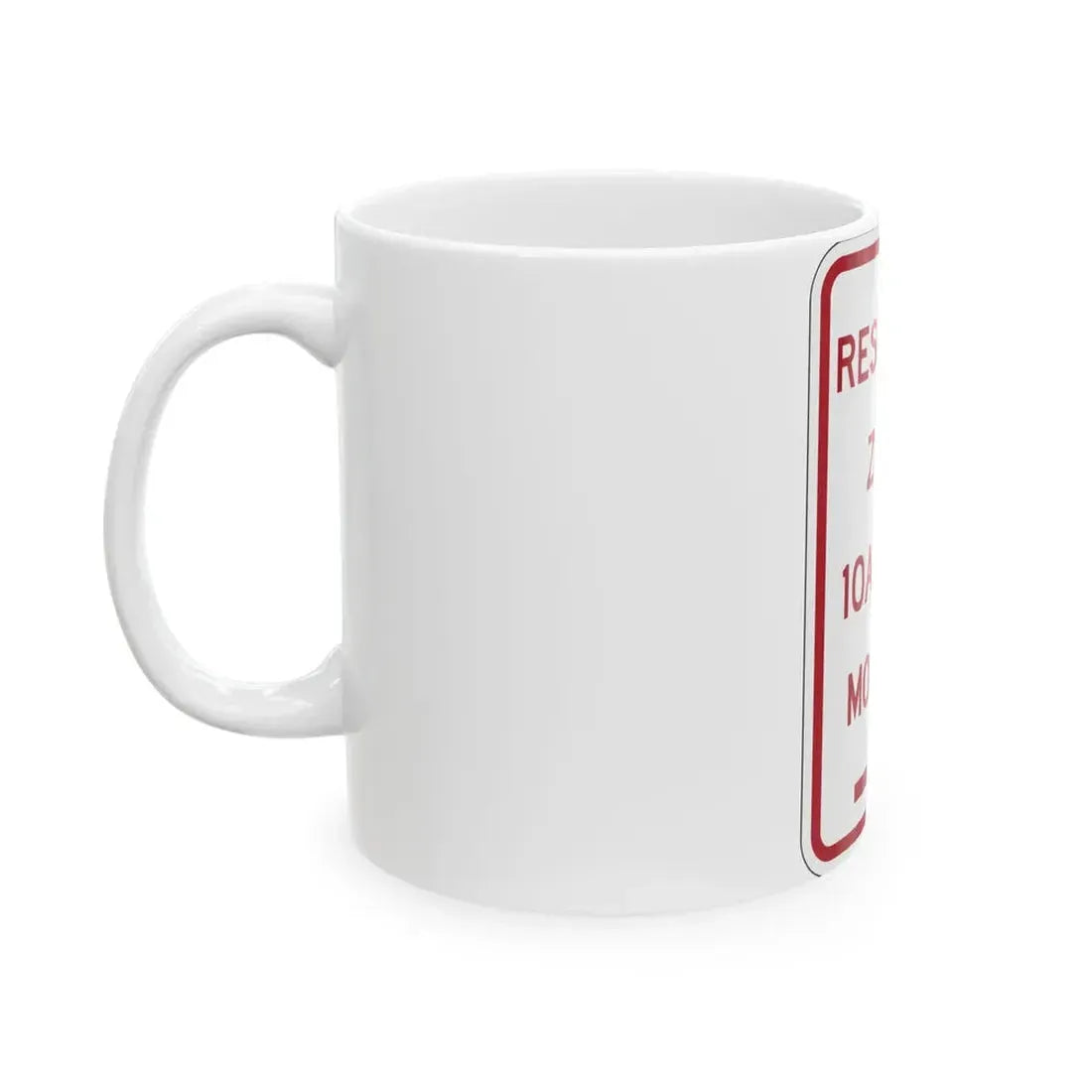 PBOT Road sign P4490R (Oregon) (Road Sign) White Coffee Mug - Go Mug Yourself