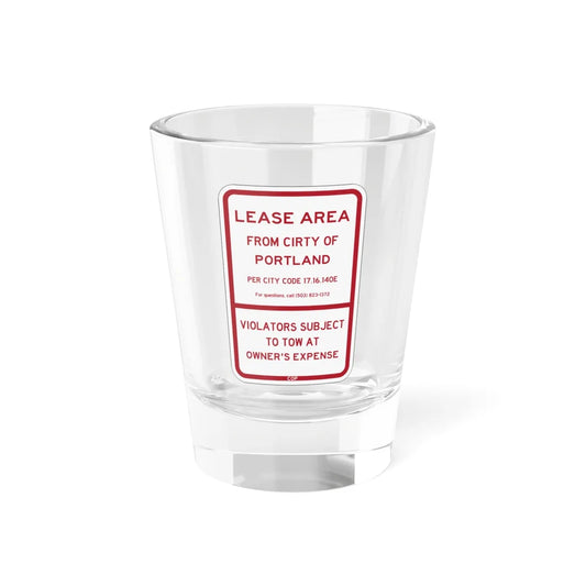 PBOT Road sign P4492 (Oregon) (Road Sign) Shot Glass 1.5oz 1.5oz - Go Mug Yourself