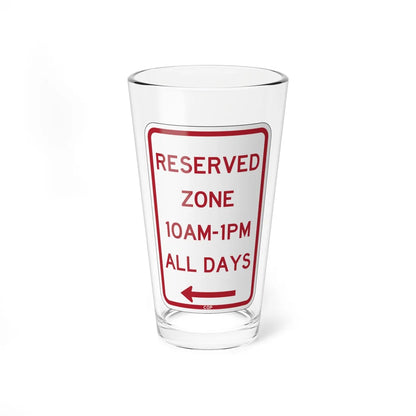 PBOT Road sign P4500AL (Oregon) (Road Sign) Pint Glass 16oz 16oz - Go Mug Yourself