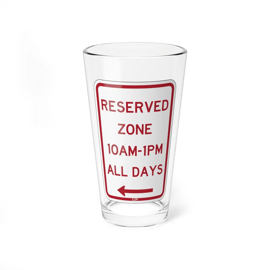 PBOT Road sign P4500AL (Oregon) (Road Sign) Pint Glass 16oz 16oz - Go Mug Yourself