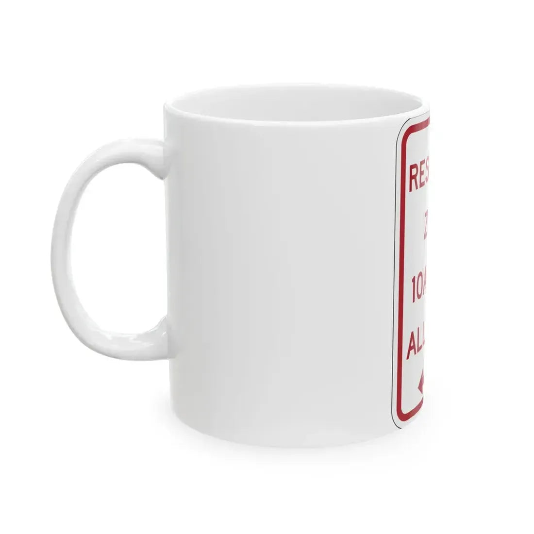 PBOT Road sign P4500AL (Oregon) (Road Sign) White Coffee Mug - Go Mug Yourself