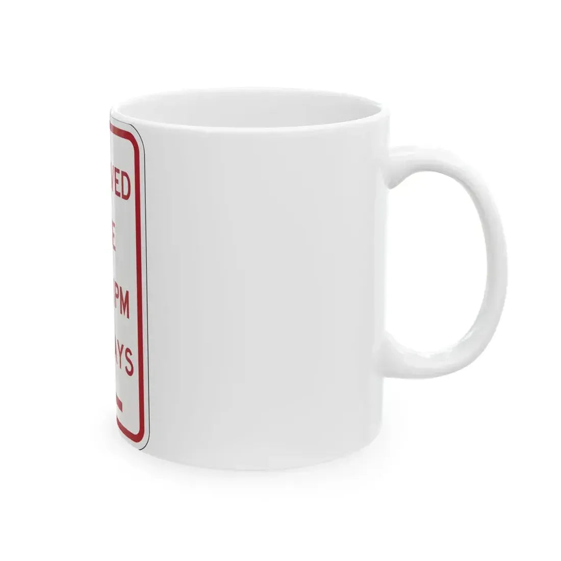 PBOT Road sign P4500AL (Oregon) (Road Sign) White Coffee Mug - Go Mug Yourself