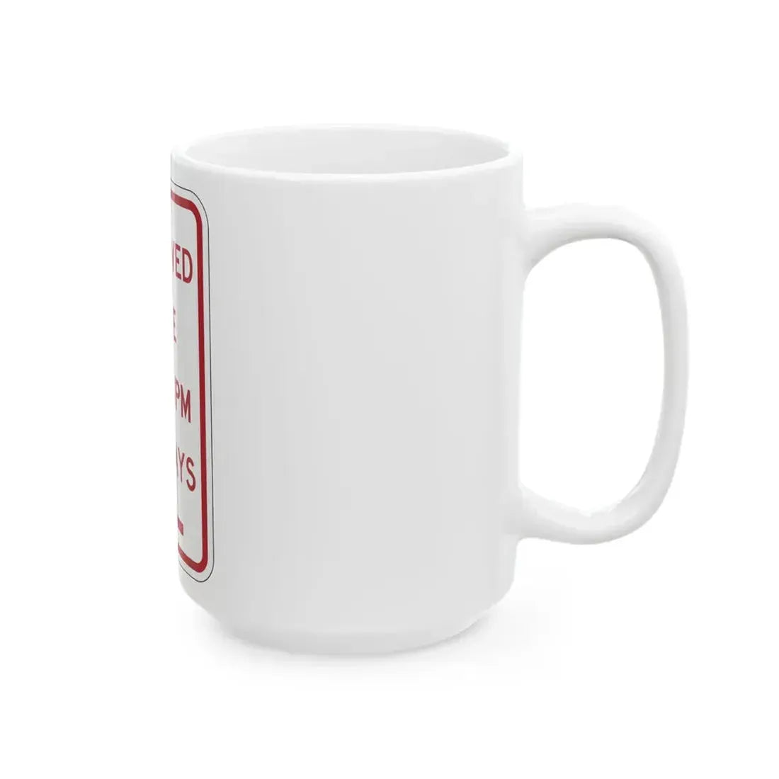 PBOT Road sign P4500AL (Oregon) (Road Sign) White Coffee Mug - Go Mug Yourself