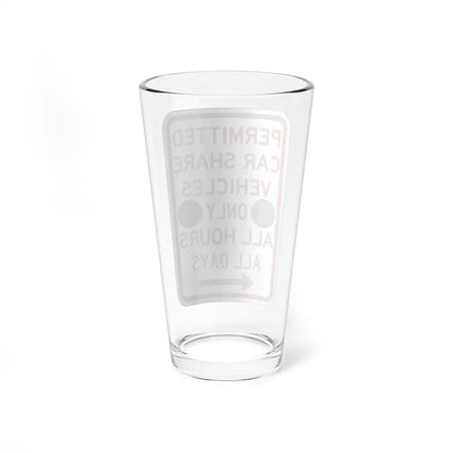 PBOT Road sign P4500L-G (Oregon) (Road Sign) Pint Glass 16oz - Go Mug Yourself