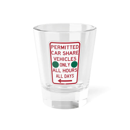 PBOT Road sign P4500L-G (Oregon) (Road Sign) Shot Glass 1.5oz 1.5oz - Go Mug Yourself