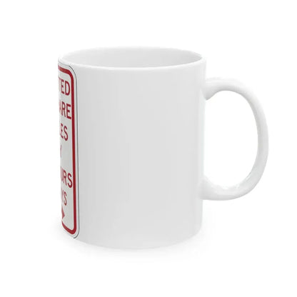PBOT Road sign P4500L (Oregon) (Road Sign) White Coffee Mug - Go Mug Yourself