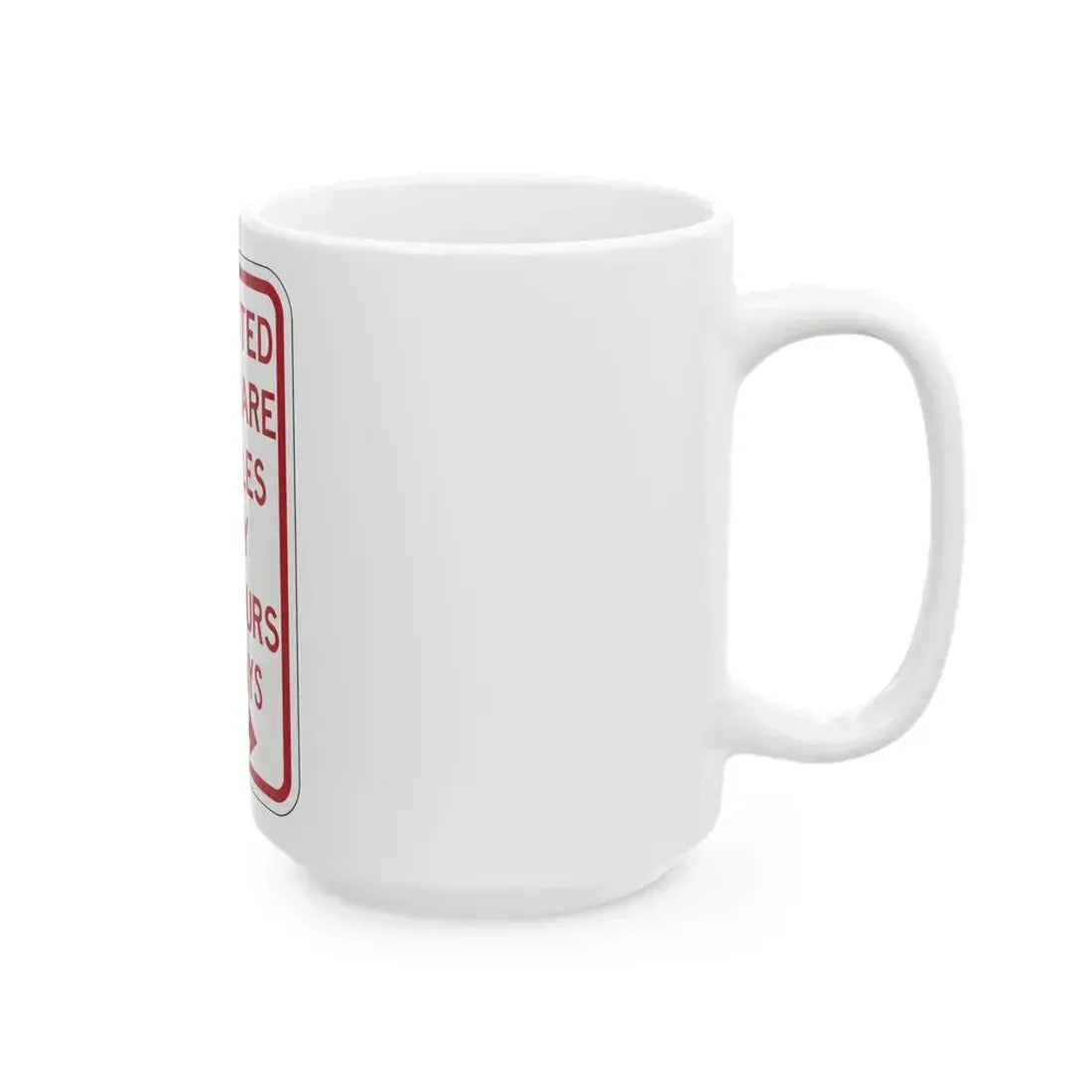 PBOT Road sign P4500L (Oregon) (Road Sign) White Coffee Mug - Go Mug Yourself