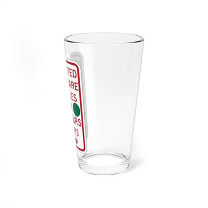 PBOT Road sign P4500R-G (Oregon) (Road Sign) Pint Glass 16oz - Go Mug Yourself