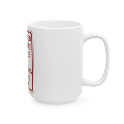 PBOT Road sign P4500R (Oregon) (Road Sign) White Coffee Mug - Go Mug Yourself