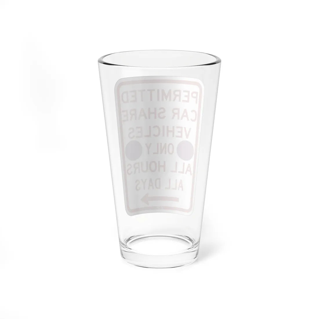 PBOT Road sign P4500R-P (Oregon) (Road Sign) Pint Glass 16oz - Go Mug Yourself