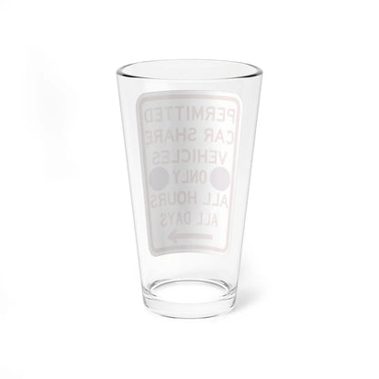 PBOT Road sign P4500R-P (Oregon) (Road Sign) Pint Glass 16oz - Go Mug Yourself
