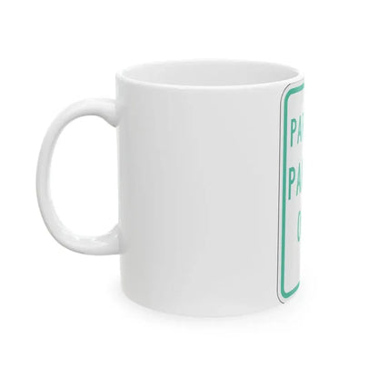 PBOT Road sign P4600 (Oregon) (Road Sign) White Coffee Mug - Go Mug Yourself