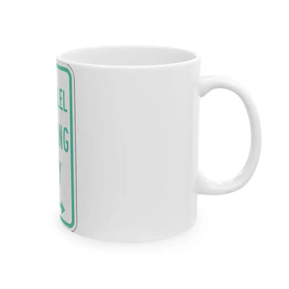 PBOT Road sign P4600D (Oregon) (Road Sign) White Coffee Mug - Go Mug Yourself