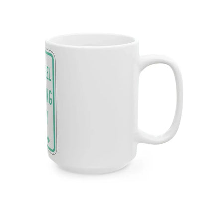 PBOT Road sign P4600D (Oregon) (Road Sign) White Coffee Mug - Go Mug Yourself