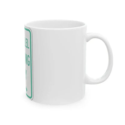 PBOT Road sign P4600L (Oregon) (Road Sign) White Coffee Mug - Go Mug Yourself