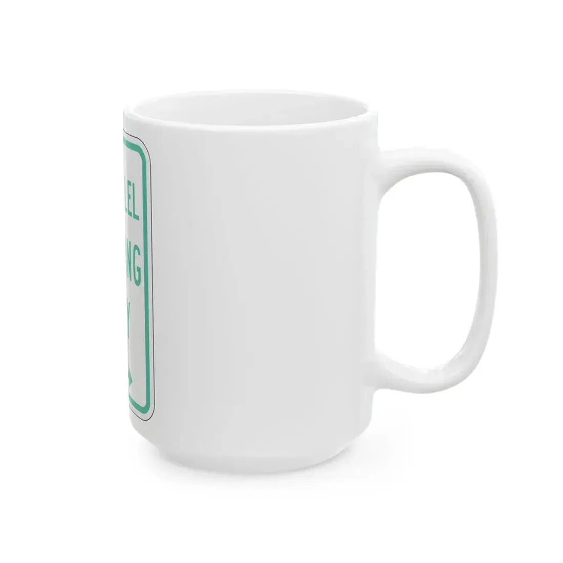 PBOT Road sign P4600L (Oregon) (Road Sign) White Coffee Mug - Go Mug Yourself
