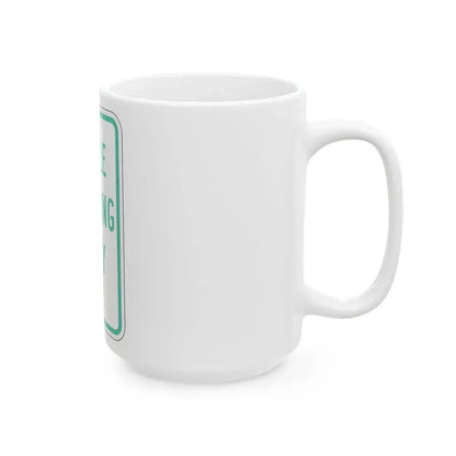 PBOT Road sign P4620 (Oregon) (Road Sign) White Coffee Mug - Go Mug Yourself
